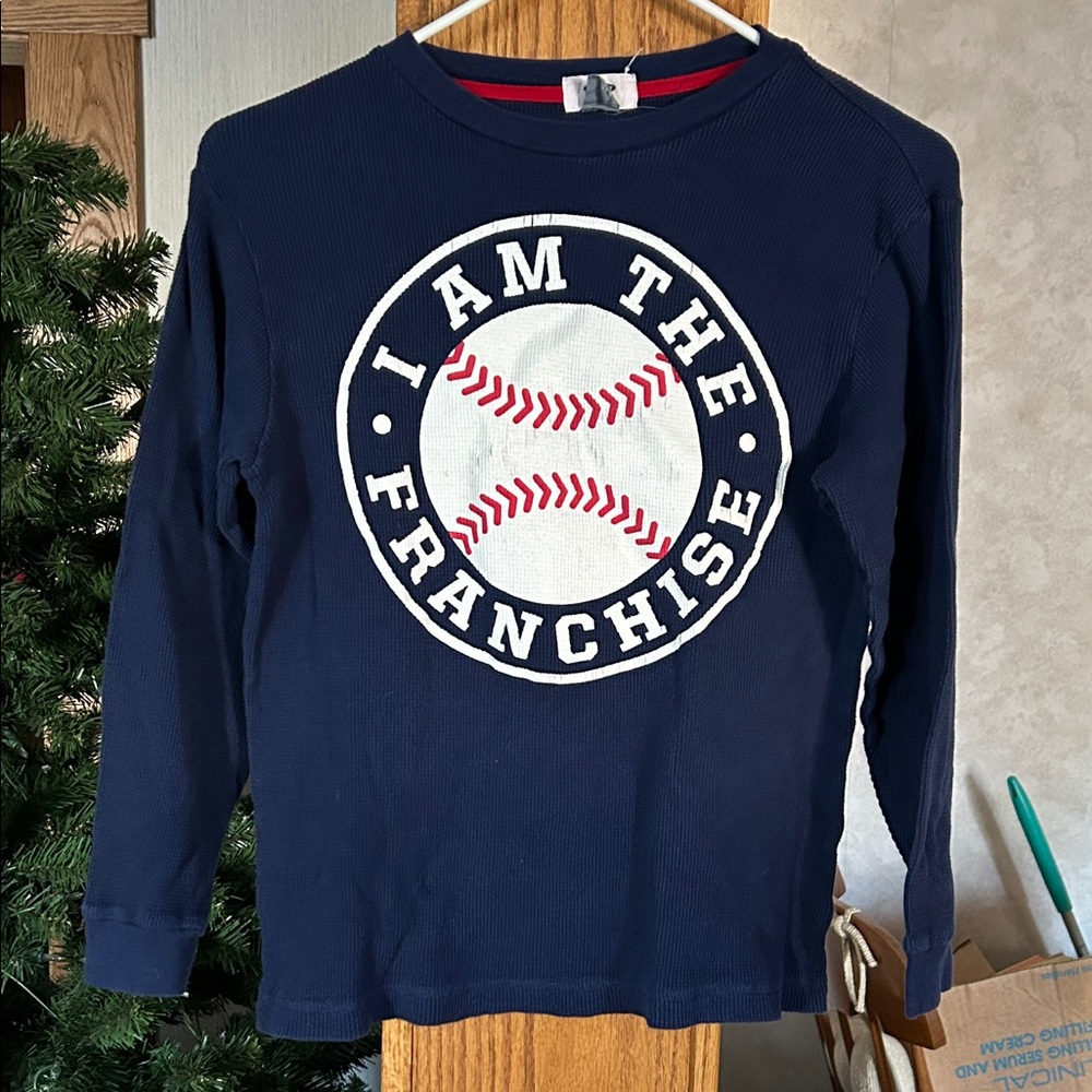 Old Navy Kids Long Sleeve Baseball Tee - Navy